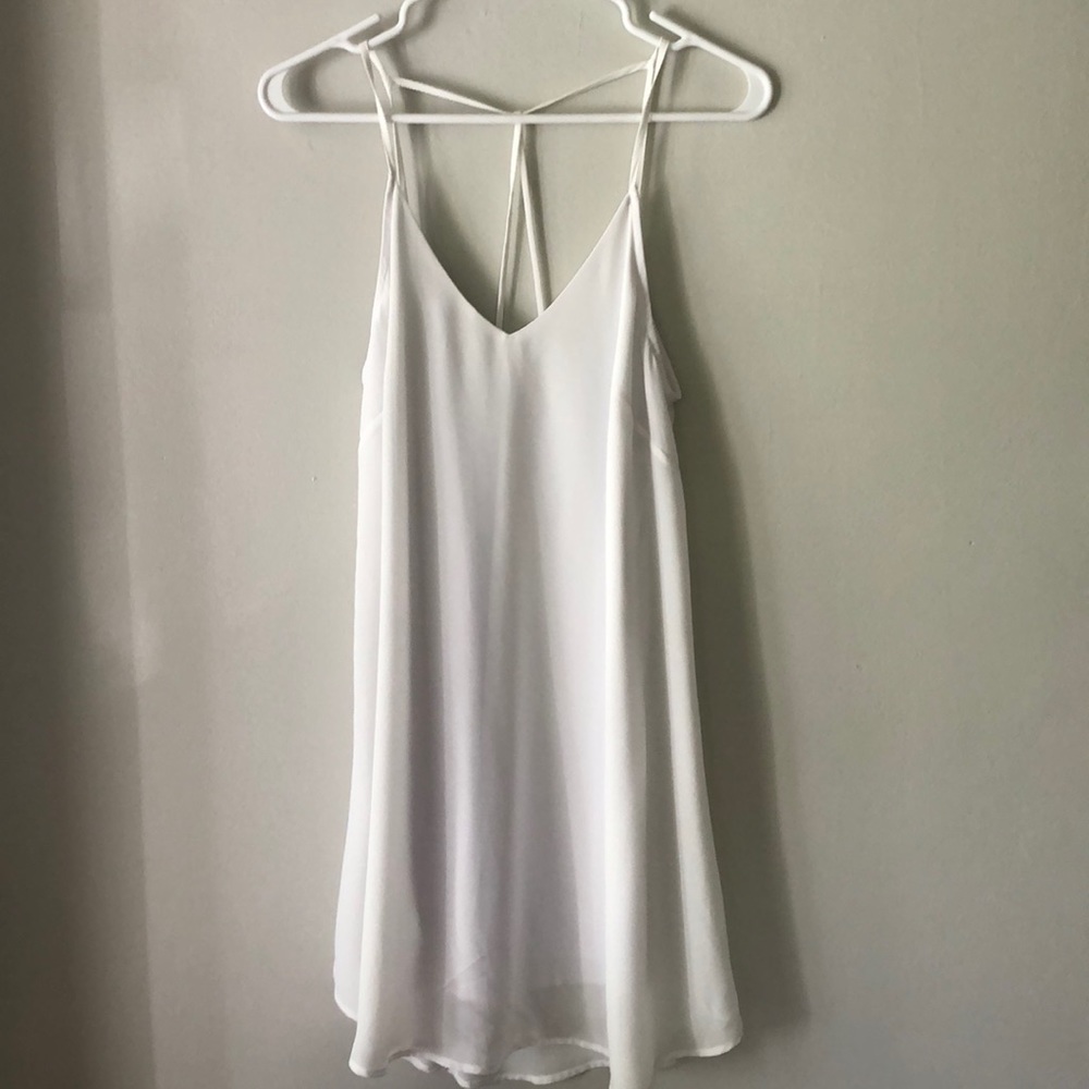 White Racerback Dress